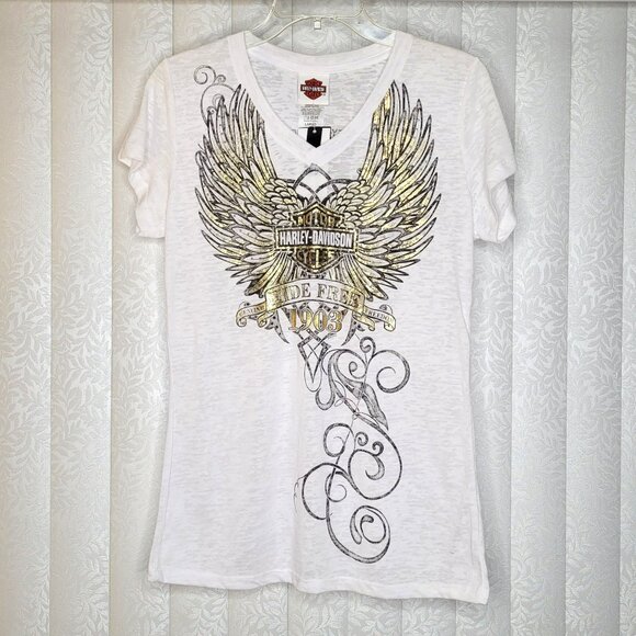 Harley-Davidson “Ride Free 1903” Winged Graphic Tee – Large (NWT) - Picture 1 of 11
